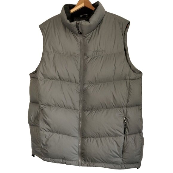 Eddie Bauer Other - EB700 Eddie Bauer Puffer Vest Men L Tall Gray Goose Down Jacket